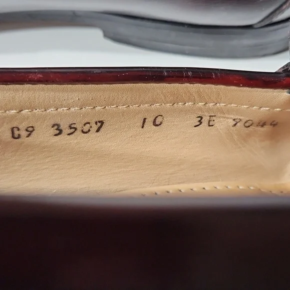 Cole Haan Burgandy Pinch Tassel Moc-Toe Loafers Size 10 - Picture 10 of 15